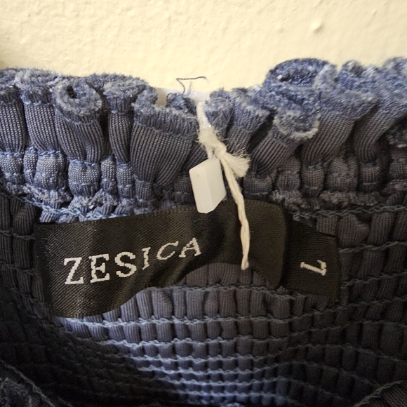 Chic Long Sleeve Blue Dress - Picture 6 of 7